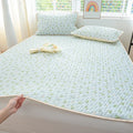 Axyaa Ice Silk Mat Cool Mattress Cover 3-Piece Set