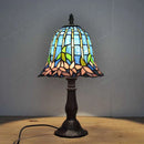 Axyaa American Water Lily Tiffany Style Table Lamp for Living Room and Bedroom