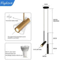 Axyaa Adjustable LED Black Chandelier Pendant Light for Bedroom, Study, Bar or Coffee Area