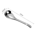 Axyaa Stainless Steel Soup Spoon with Long Handle - Large Capacity Spoons