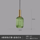 Axyaa Retro LED Glass Pendant Lamp for Home Decor Lighting