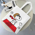Axyaa Cartoon Dog Tote Bag - Foldable Shoulder Bag for Women and Students