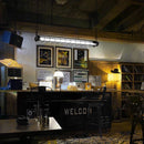 Axyaa Metal LED Checkstand Chandelier for Kitchen Dining Office Island