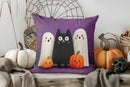 Axyaa Halloween House and Trees Pillow Cover for Sofa, Bedroom, Car