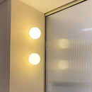 Axyaa Glass Ball LED Wall Lamp: Modern Bedroom Living Room Decor Minimalist Sconce