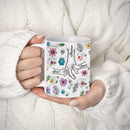 Axyaa 3D Effect Kids Names Mug with Flowers for Mother's Day Gifts