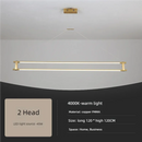 Axyaa Modern Double Row LED Chandelier for Office Meeting Room and Front Desk