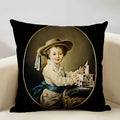 Axyaa New Mexico Painter Self Portrait Cushion Cover - Decor Pillowcase for Home Office