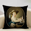 Axyaa New Mexico Painter Self Portrait Cushion Cover - Decor Pillowcase for Home Office