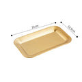 Stainless Steel Food Tray Set by Axyaa: Buffet, Steak, Meat, Bread, Snack Plates