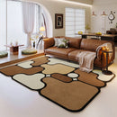 Axyaa Rainbow Square Luxury High End Soft Fluffy Carpet Rug