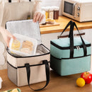 Axyaa Insulated Lunch Bag with Large Capacity and Waterproof Oxford Cloth