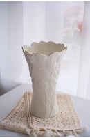 Axyaa European Ceramic Vase, High-End Floral Ware for Living Room and Foyer