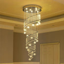 Axyaa Modern Crystal Chandelier for Staircase Luxury Home Decor Lightning