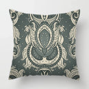 Axyaa Baroque Geometric Throw Pillow Case, Elegant Vintage 45X45CM Cushion Cover for Home