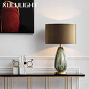 Axyaa Modern Oversized Glass Table Lamp for Bedroom Home Decoration