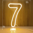 Axyaa Neon Party Sign 38cm Birthday Lights USB Powered with Dimmable Base