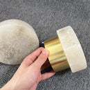 Axyaa Nordic Marble LED Wall Lamp Modern Round Lighting for Luxury Spaces