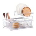 Axyaa 2-Tier Dish Drying Rack Shelf Kitchen Organizer Bowl Drainer Storage Rack