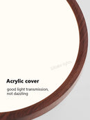 Axyaa Round LED Ceiling Lamp - Nordic Minimalist Design & Eye Protection