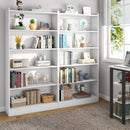 Axyaa 5-Layer White Modern Bookcase Storage Organizer Shelf