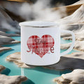 Axyaa Sunflower Love Enamel Mug Set for Camping & Hiking