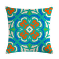 Axyaa Geometric Printed Linen Cushion Cover for Home Decoration 45x45cm