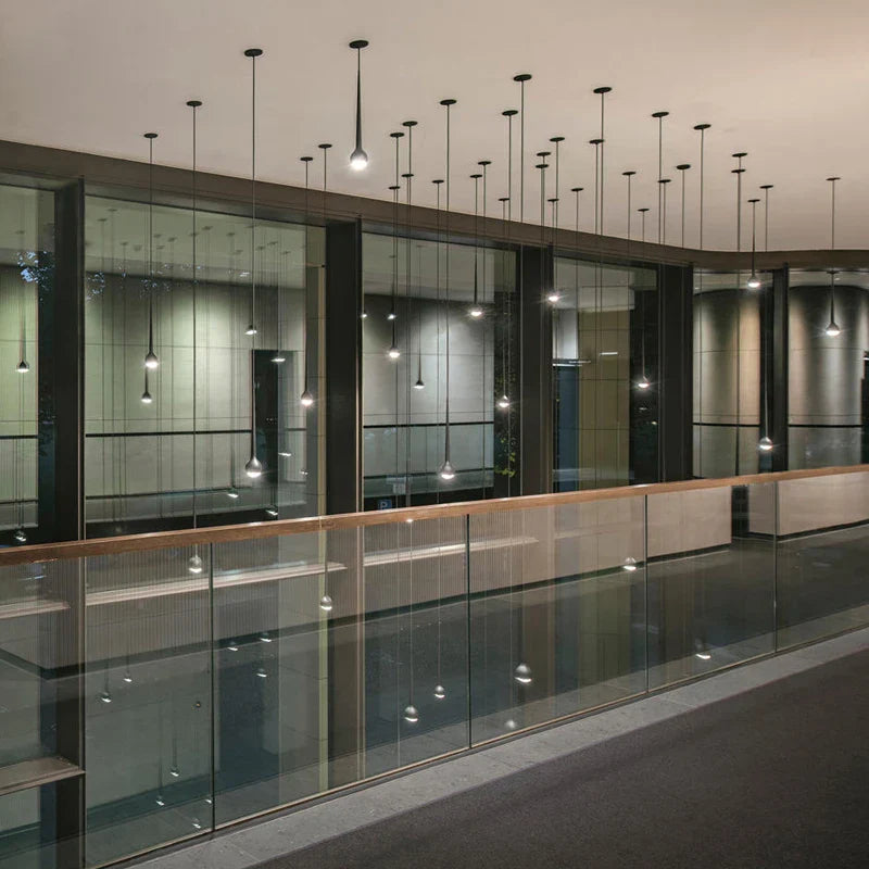 Axyaa Modern Nordic LED Chandelier for Dining and Living Room, Elegant Ceiling Light for Villa Staircase