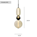 Axyaa Glass Pendant Light: Modern Nordic Luminaire for Home Decor
