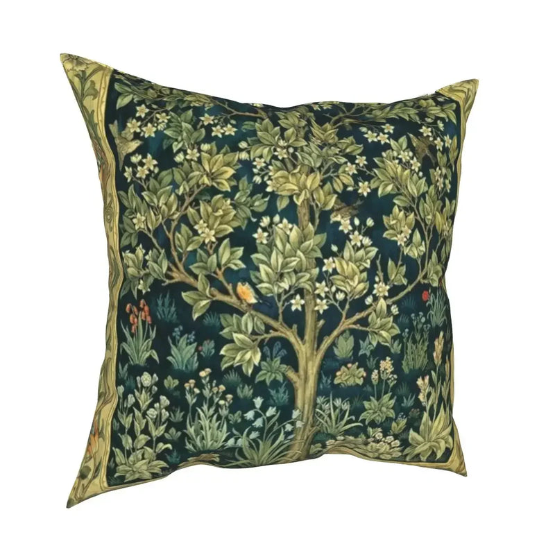 Axyaa Tree of Life Mystic Viking Gold Cushion Cover Pillowcase