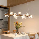 Axyaa LED Wood Chandelier: Elegant Ceiling Lamp for Home or Restaurant