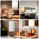 Axyaa Touch Control Table Lamp with USB Charging Ports