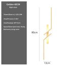 Axyaa Gold Minimalist Led Wall Sconce for Bedroom Living Room TV Sofa Background