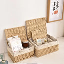 Axyaa Hand-woven Rattan Storage Baskets - Multi-Purpose, Home Decor, Toy Storage