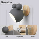 Axyaa Mouse Wall Lamp: Modern Nordic LED Sconce for Children's Bedroom and Home Decor