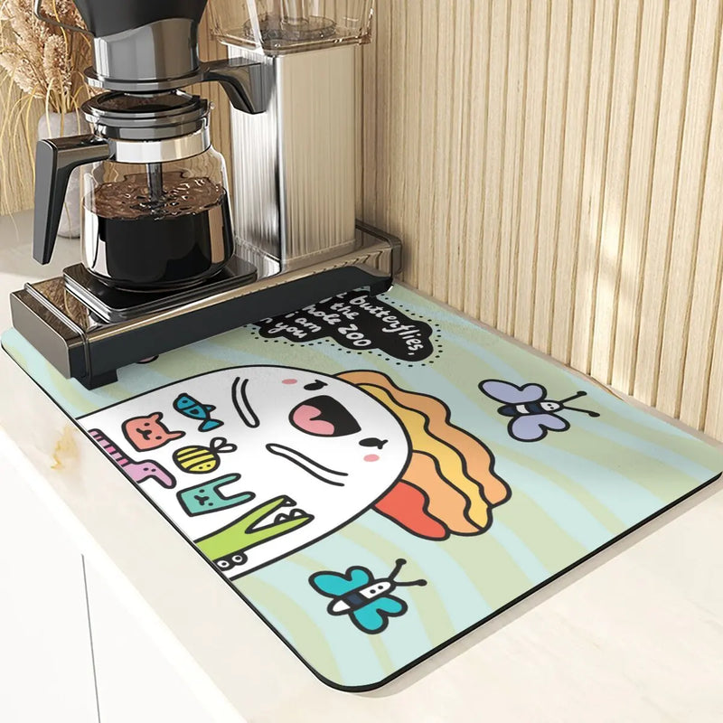 Starry Sky Absorbent Drying Mat - Axyaa Kitchen & Dining Table Mats