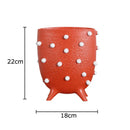 Geometric Resin Vase for Artificial Flowers by Axyaa: Modern Table Decoration