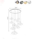Axyaa Nordic Chandeliers for Dining Room Indoor Lighting Fixture