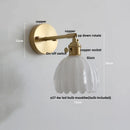Axyaa Copper Glass LED Wall Sconce Modern Nordic Stair Light Fixtures