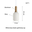 Axyaa Nordic Vintage Glass Pendant Lamp E27LED Bulb Bar Table Lamp