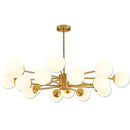 Axyaa Luxe Glass LED Chandelier for Modern Nordic Interior Décor