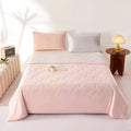 Axyaa Macaron Double Color Summer Quilt with Wavy Pattern