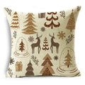 Axyaa Christmas Plant Series Pillow Covers - Festive Home Décor