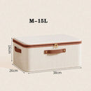 Axyaa Foldable Clothes Storage Box with Handle and Zipper, Closet Organizer for Wardrobe