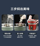 Axyaa 3-Layer Insulated Stainless Steel Student Bento Lunch Box