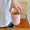 Axyaa Kawaii Ceramic Coffee Cup 400ml Cute Korean Mug Tea Water Juice Espresso Gift