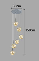 Axyaa Modern Living Room Chandeliers LED Ceiling Hanging Lights Indoor Lighting