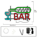 Axyaa Large Beer Bar Neon Sign with Metal Frame for Outdoor Man Cave Cafe
