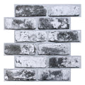Axyaa Faux Brick Wall Panel Tile Sticker - Waterproof Peel and Stick Backsplash