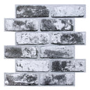 Axyaa Faux Brick Wall Panel Tile Sticker - Waterproof Peel and Stick Backsplash